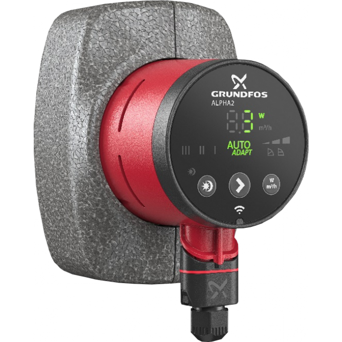 Насос GRUNDFOS ALPHA2 25-80 N 180 1x230V 50Hz 6H (99411428) циркуляционный 2,14 3,9 ALPHA2-25-80-N-180-1X230V-50HZ-6H